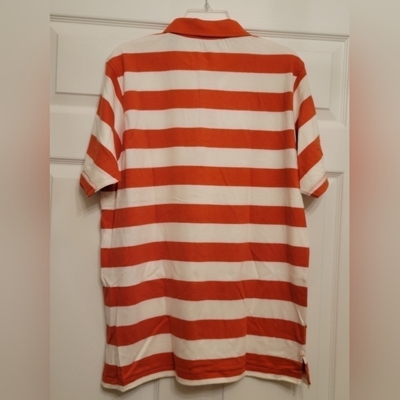 Crable Varsity Men's Large Orange and White Polo - Picture 7 of 7
